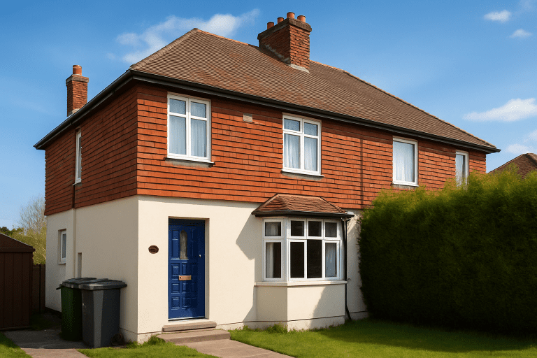 The Occident House. AI Illustration