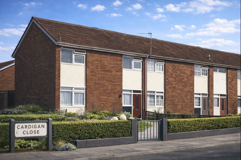 Open System Building house with shallow pitched roof and precast concrete panels