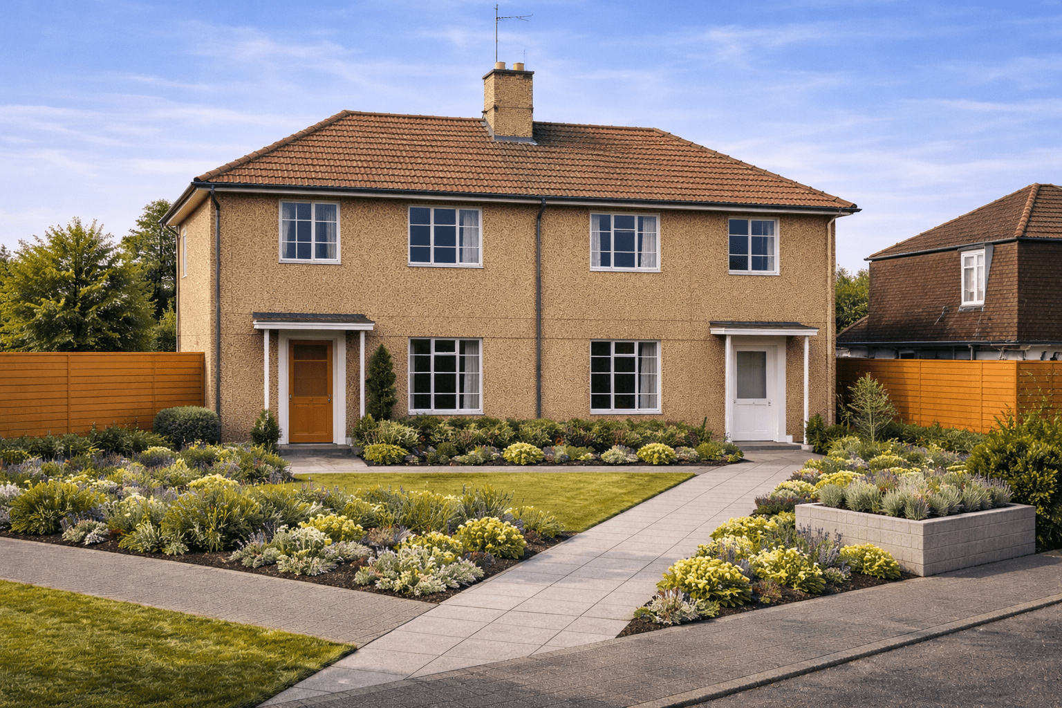 Reema Hollow Panel house showing precast concrete panel construction