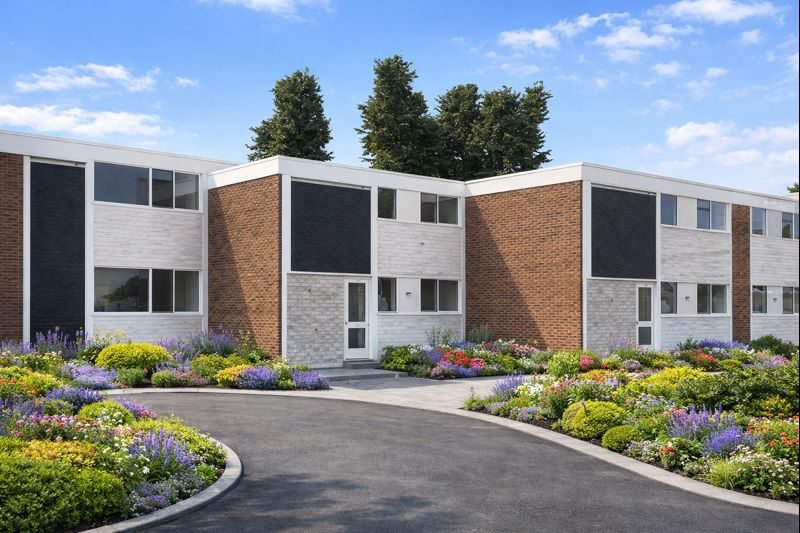 Grid House showing flat roof and mixed external cladding