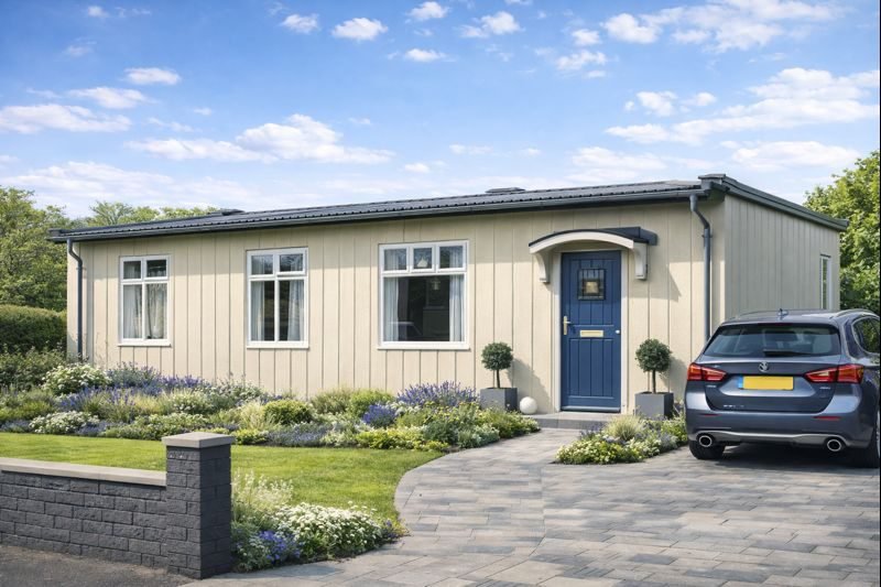 Phoenix Temporary Bungalow showing shallow pitched roof and asbestos cement cladding